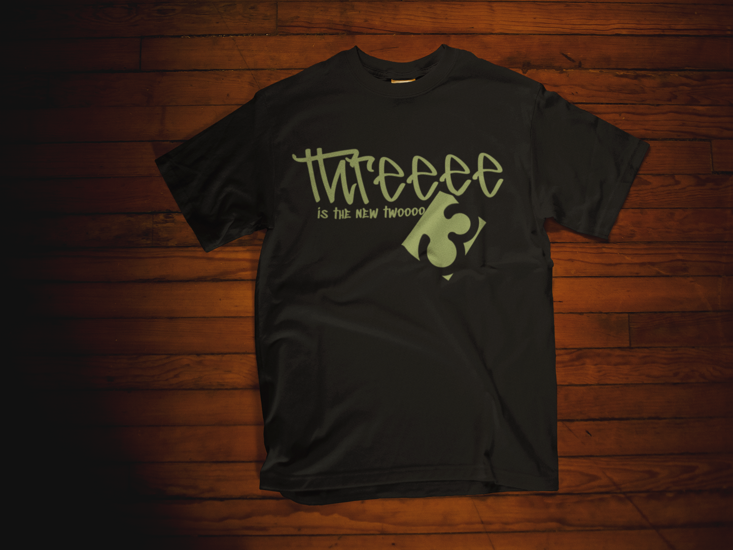 Threeee Is The New Twooo - Premium Unisex Crewneck Tee