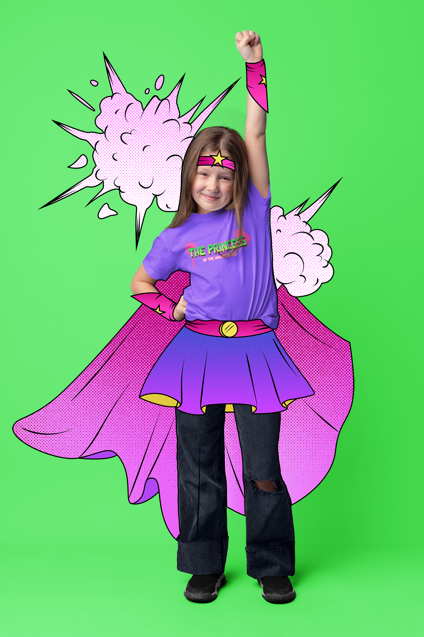Princess Of The Wrestling Mat - Premium Kids Crewneck T-shirt