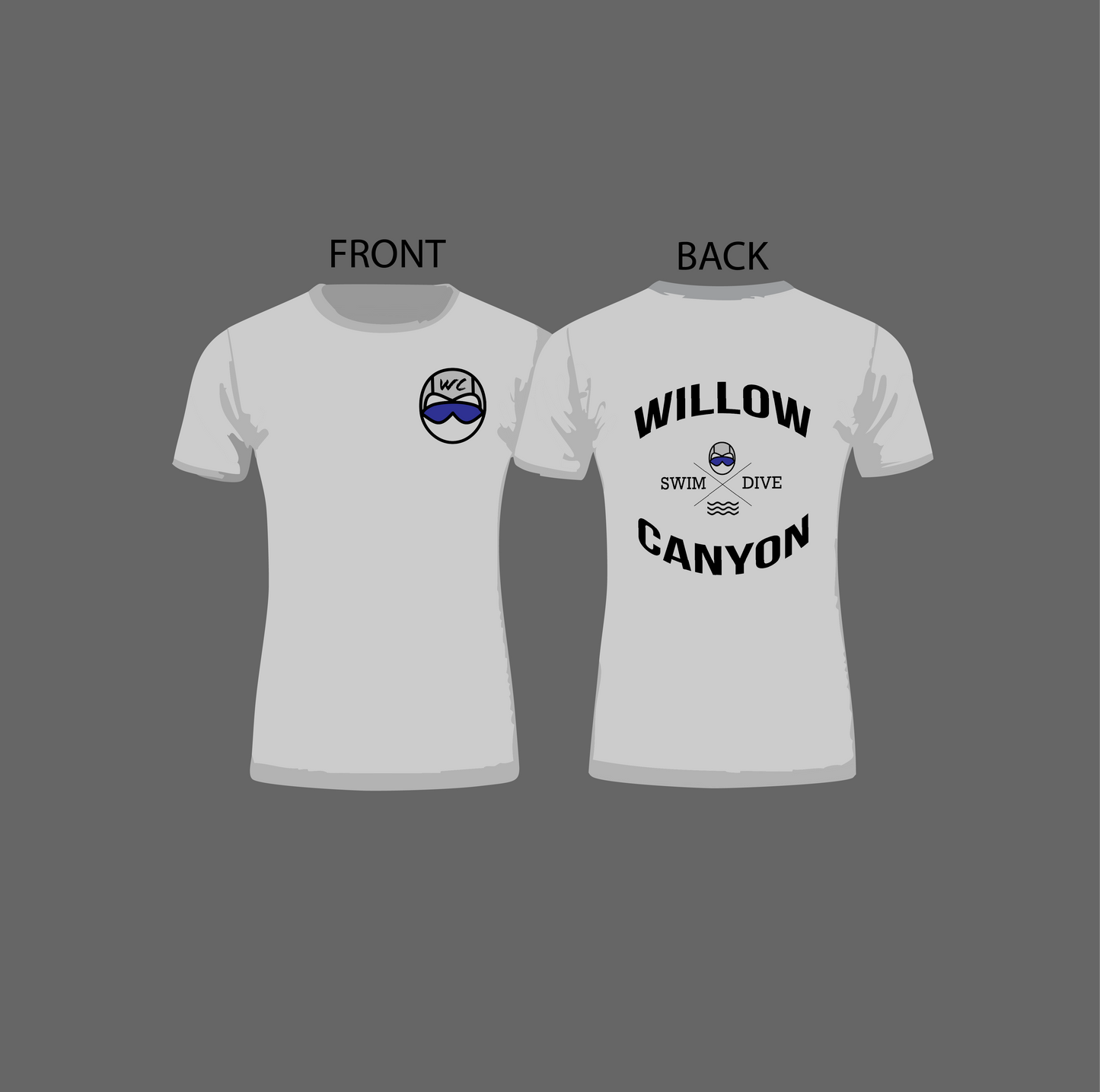 Willow Canyon Swim Front and Back Design