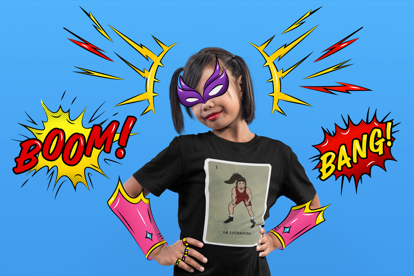 La Luchadora - Premium Kids Crewneck T-shirt