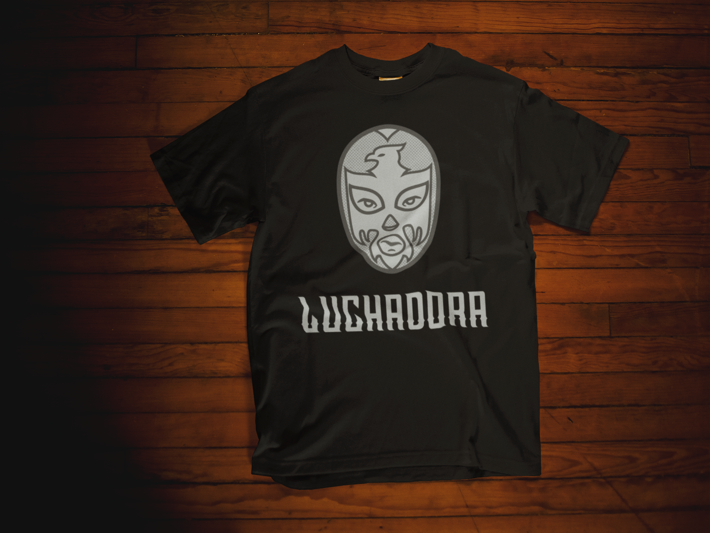 Luchadora Mask - Premium Unisex Crewneck Tee