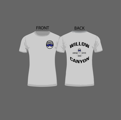 Willow Canyon Swim Front and Back Design